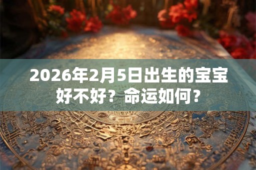 2026年2月5日出生的宝宝好不好？命运如何？