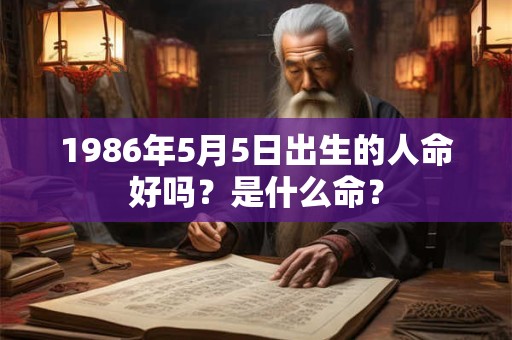 1986年5月5日出生的人命好吗？是什么命？