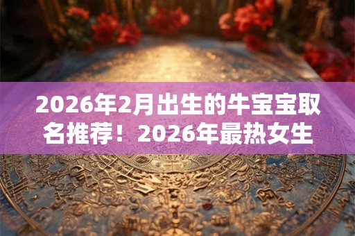 2026年2月出生的牛宝宝取名推荐！2026年最热女生名字