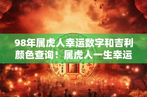98年属虎人幸运数字和吉利颜色查询！属虎人一生幸运色