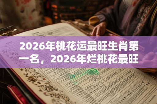 2026年桃花运最旺生肖第一名，2026年烂桃花最旺生肖
