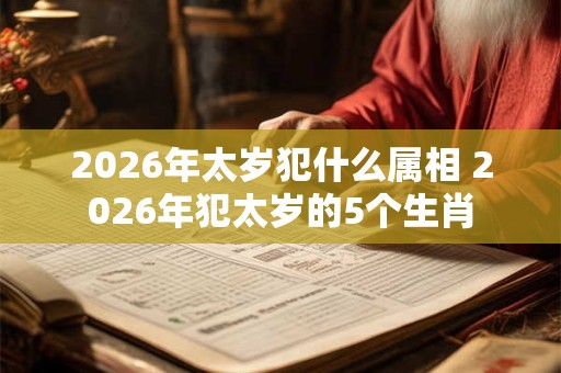 2026年太岁犯什么属相 2026年犯太岁的5个生肖