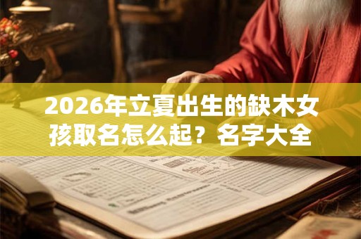 2026年立夏出生的缺木女孩取名怎么起？名字大全