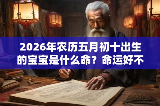 2026年农历五月初十出生的宝宝是什么命?命运好不好? 2026年农历五月初十出生的宝宝是什么命?命运好不好?