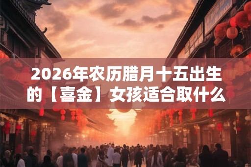 2026年农历腊月十五出生的【喜金】女孩适合取什么名字