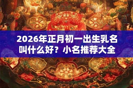 2026年正月初一出生乳名叫什么好？小名推荐大全