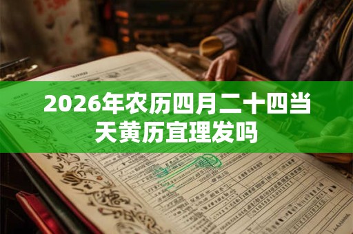 2026年农历四月二十四当天黄历宜理发吗