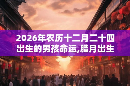 2026年农历十二月二十四出生的男孩命运,腊月出生如何