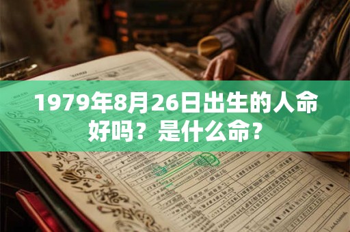 1979年8月26日出生的人命好吗？是什么命？