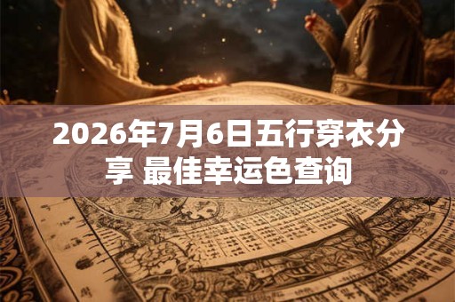 2026年7月6日五行穿衣分享 最佳幸运色查询