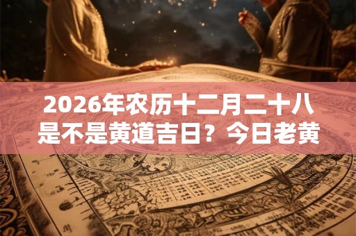 2026年农历十二月二十八是不是黄道吉日？今日老黄历如何？