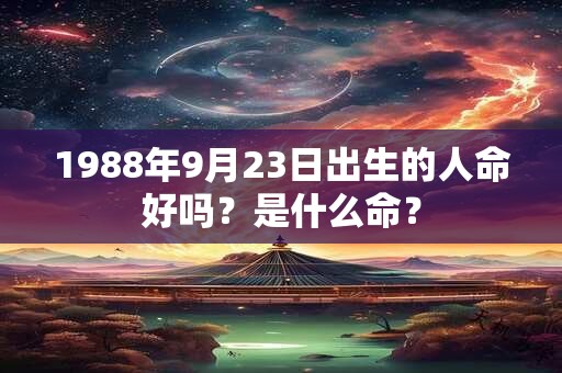 1988年9月23日出生的人命好吗？是什么命？