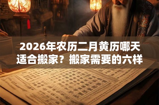 2026年农历二月黄历哪天适合搬家？搬家需要的六样水果