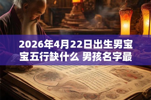 2026年4月22日出生男宝宝五行缺什么 男孩名字最新免费版