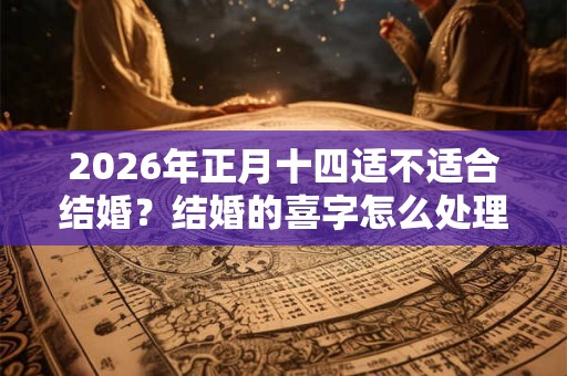 2026年正月十四适不适合结婚？结婚的喜字怎么处理？