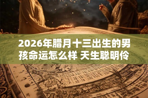 2026年腊月十三出生的男孩命运怎么样 天生聪明伶俐
