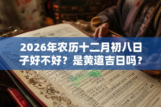 2026年农历十二月初八日子好不好?是黄道吉日吗? 2026年农历十二月初八日子好不好?是黄道吉日吗?
