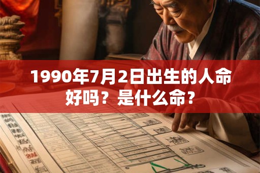 1990年7月2日出生的人命好吗？是什么命？