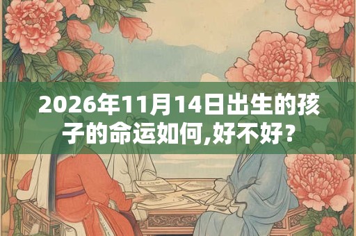 2026年11月14日出生的孩子的命运如何,好不好? 2026年11月14日出生的孩子的命运如何,好不好?