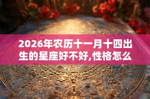 2026年农历十一月十四出生的星座好不好,性格怎么样？