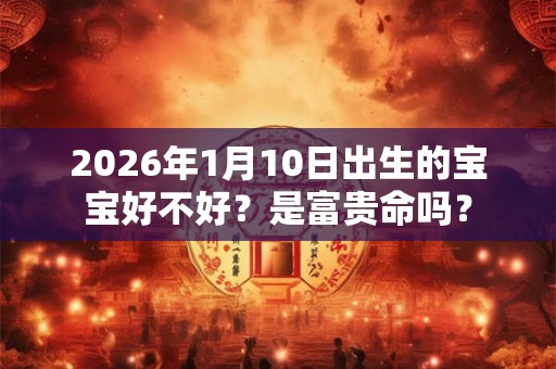 2026年1月10日出生的宝宝好不好？是富贵命吗？