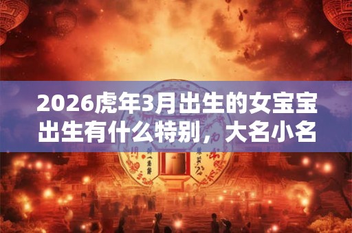 2026虎年3月出生的女宝宝出生有什么特别，大名小名怎么起？
