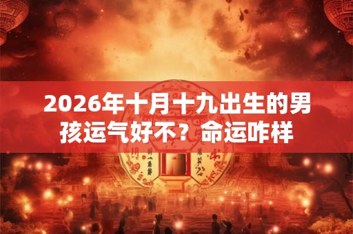 2026年十月十九出生的男孩运气好不？命运咋样