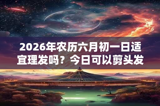 2026年农历六月初一日适宜理发吗？今日可以剪头发吗