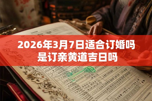 2026年3月7日适合订婚吗 是订亲黄道吉日吗 2026年3月7日适合订婚吗 是订亲黄道吉日吗