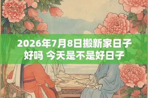 2026年7月8日搬新家日子好吗 今天是不是好日子 2026年7月8日搬新家日子好吗 今天是不是好日子