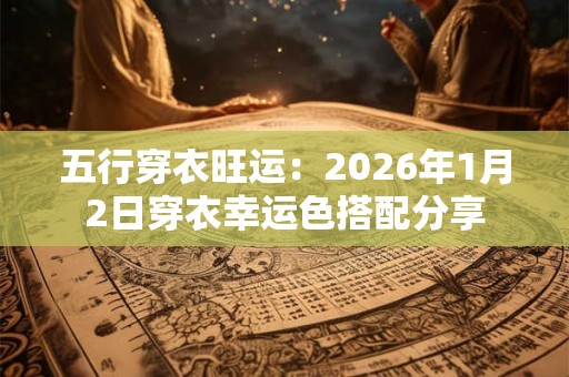 五行穿衣旺运：2026年1月2日穿衣幸运色搭配分享