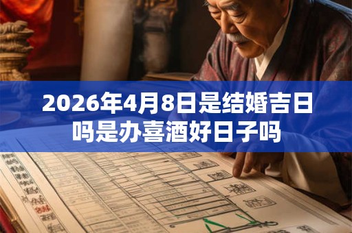 2026年4月8日是结婚吉日吗是办喜酒好日子吗