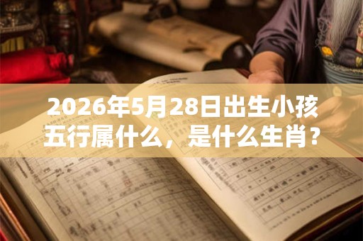 2026年5月28日出生小孩五行属什么，是什么生肖？