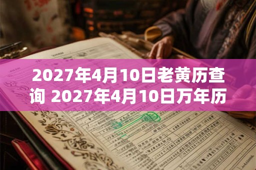 2027年4月10日老黄历查询 2027年4月10日万年历黄道吉日