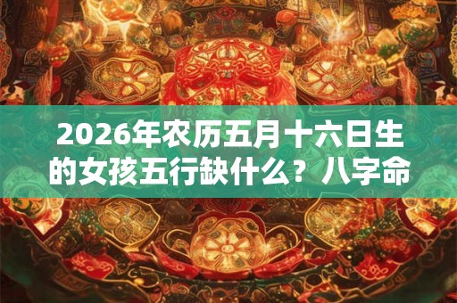2026年农历五月十六日生的女孩五行缺什么?八字命理详解 2026年农历五月十六日生的女孩五行缺什么?八字命理详解