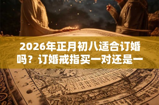 2026年正月初八适合订婚吗？订婚戒指买一对还是一个？
