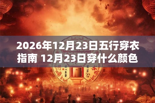2026年12月23日五行穿衣指南 12月23日穿什么颜色的衣服