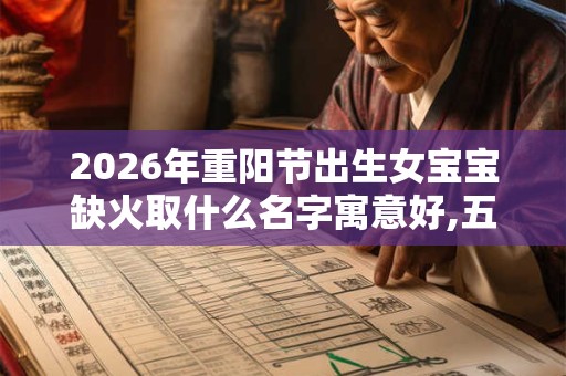 2026年重阳节出生女宝宝缺火取什么名字寓意好,五行八字取名