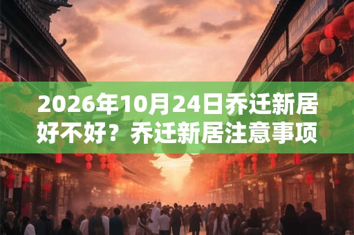 2026年10月24日乔迁新居好不好?乔迁新居注意事项 2026年10月24日乔迁新居好不好?乔迁新居注意事项