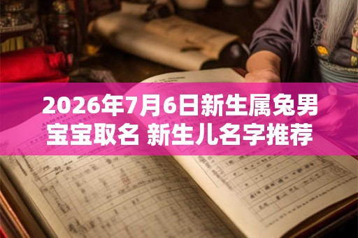 2026年7月6日新生属兔男宝宝取名 新生儿名字推荐