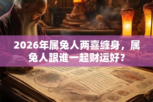 2026年属兔人两喜缠身，属兔人跟谁一起财运好？