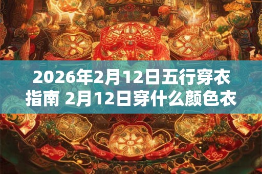 2026年2月12日五行穿衣指南 2月12日穿什么颜色衣服 2026年2月12日五行穿衣指南 2月12日穿什么颜色衣服