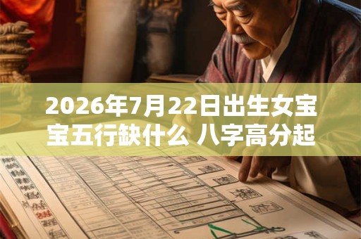 2026年7月22日出生女宝宝五行缺什么 八字高分起名字 2026年7月22日出生女宝宝五行缺什么 八字高分起名字