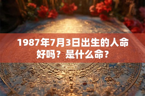 1987年7月3日出生的人命好吗?是什么命? 1987年7月3日出生的人命好吗?是什么命?
