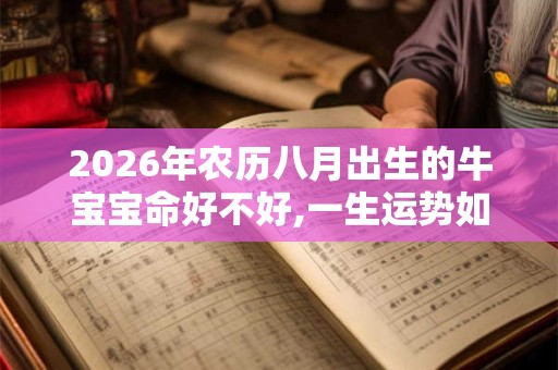 2026年农历八月出生的牛宝宝命好不好,一生运势如何？