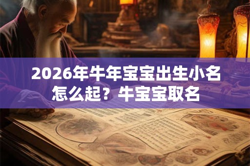 2026年牛年宝宝出生小名怎么起？牛宝宝取名
