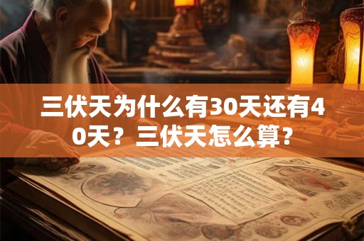 三伏天为什么有30天还有40天？三伏天怎么算？