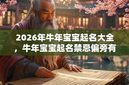 2026年牛年宝宝起名大全，牛年宝宝起名禁忌偏旁有哪些？