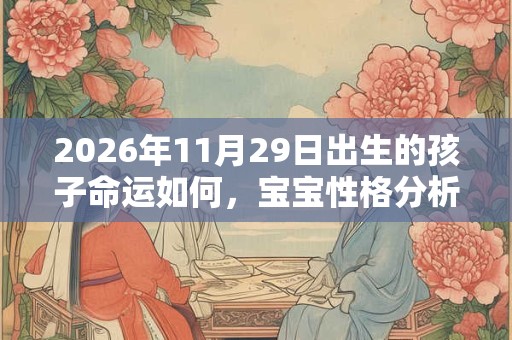 2026年11月29日出生的孩子命运如何,宝宝性格分析 2026年11月29日出生的孩子命运如何,宝宝性格分析
