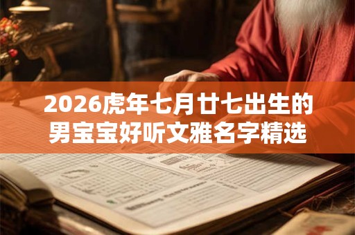 2026虎年七月廿七出生的男宝宝好听文雅名字精选
